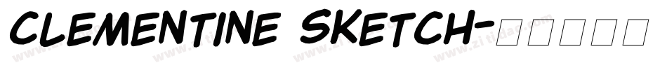 clementine sketch字体转换